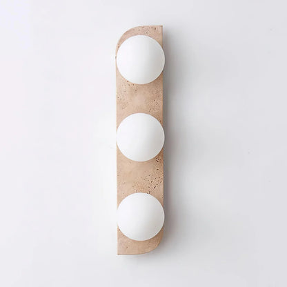 Neptune Travertine Wall Lamp