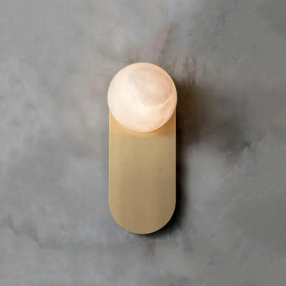 Oval Adrion Alabaster Spherical Wall Light
