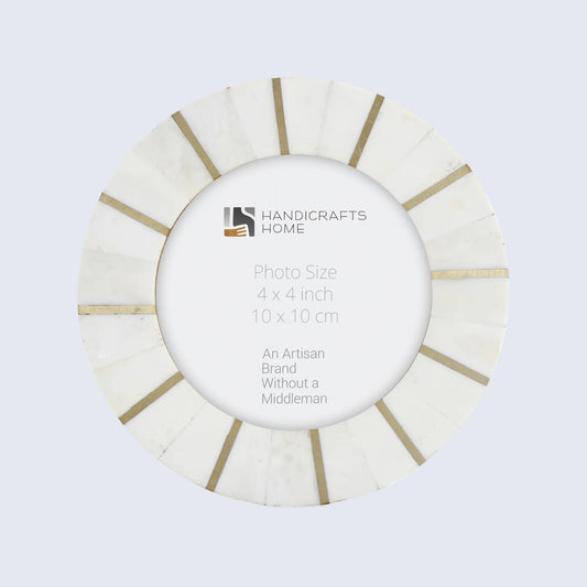 Round Baby Picture Frames Palace Soul Bone Inlay Collection