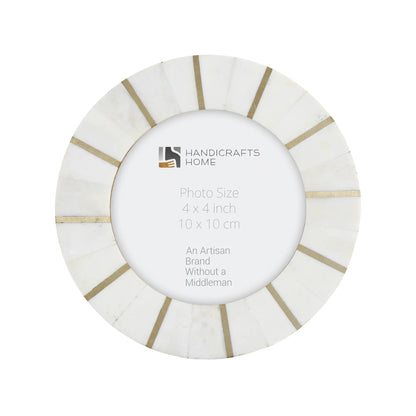 Round Baby Picture Frames Palace Soul Bone Inlay Collection