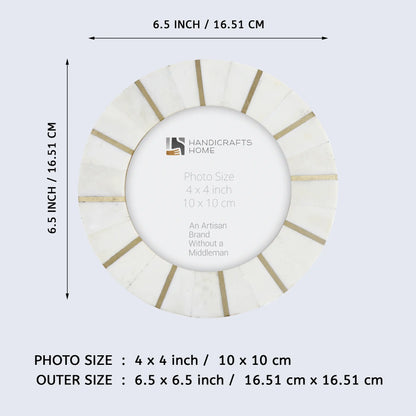 Round Baby Picture Frames Palace Soul Bone Inlay Collection