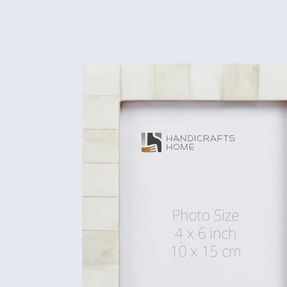 Poster Picture Frame Classic Bone Inlay in 2 Sizes, White