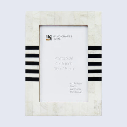 Picture Frames Contour Lado Pattern Resin Inlay Collection in 3 Sizes