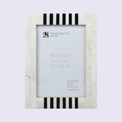 Picture Frames Contour Alto Pattern Resin Inlay Collection in 3 Sizes