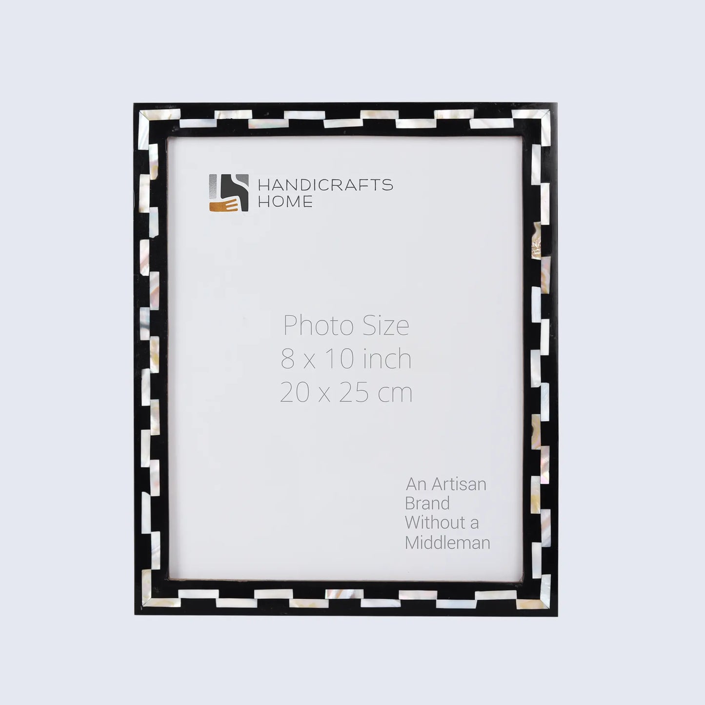 Picture Frames Pearlescent Tiptoe Pattern Mother of Pearl & Resin Collection in 3 Sizes