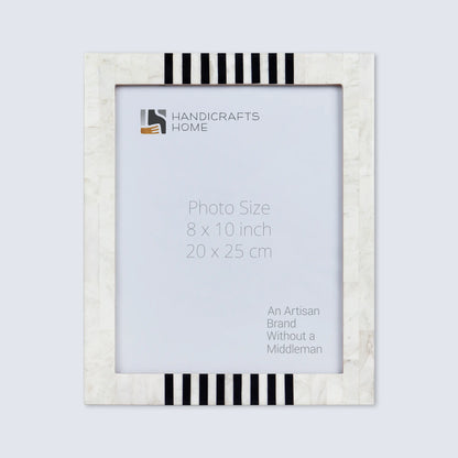 Picture Frames Contour Alto Pattern Resin Inlay Collection in 3 Sizes