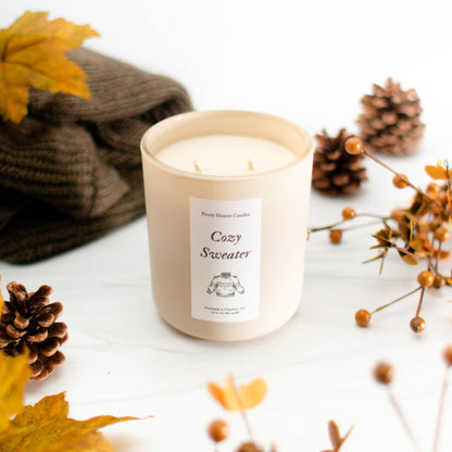 Cozy Sweater Soy Candle | Double Wick Fall Candle