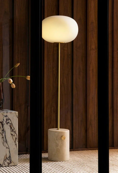 Pillar Lumina Glass Orb Floor Lamp
