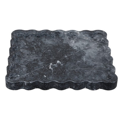 Ava Scalloped Marble Tray