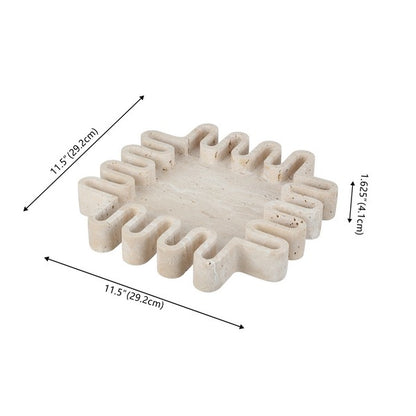 Mia Travertine Large Tray