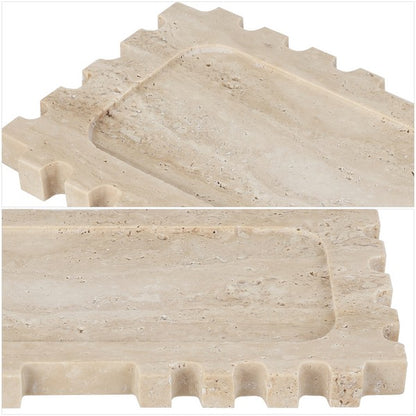 Lulu Travertine Rectangle Tray
