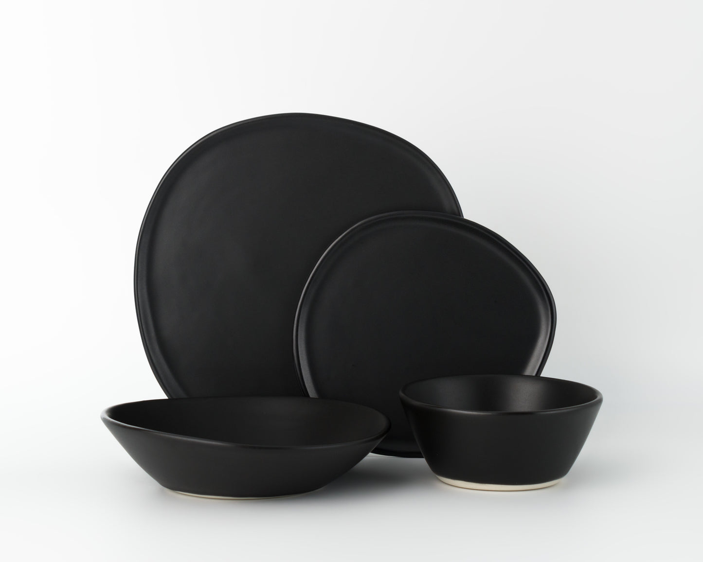4 Piece Ripple Dinner Setting