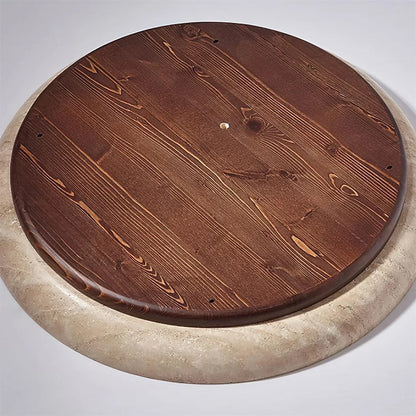 Round Kuzco Travertine Ceiling Light