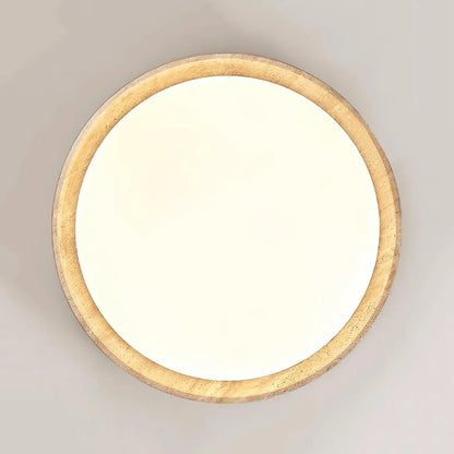Round Kuzco Travertine Ceiling Light