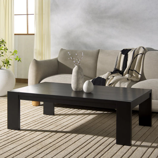 Nikole Rectangle Wood Coffee Table