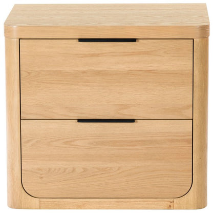 Raylie 2 Drawer Wood Nightstand