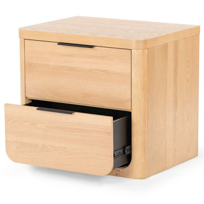 Raylie 2 Drawer Wood Nightstand