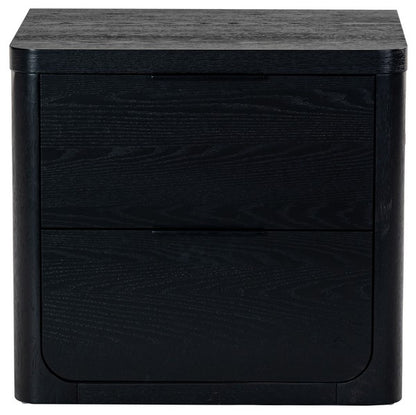 Raylie 2 Drawer Wood Nightstand