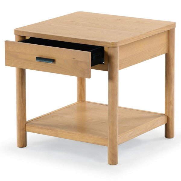 Jaylessa Wood 1 Drawer End Table