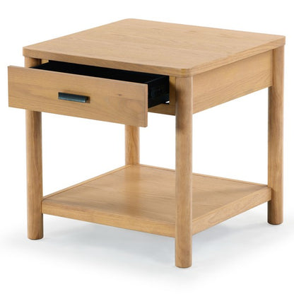 Jaylessa Wood 1 Drawer End Table