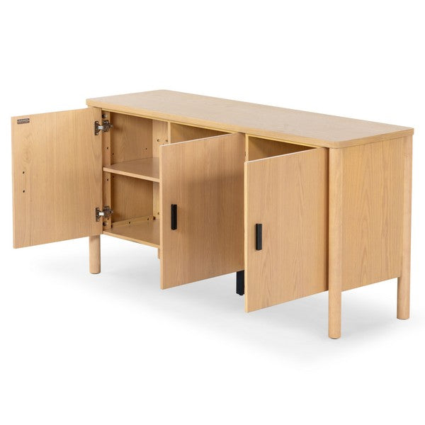 Jaylessa Wood 3 Door Sideboard