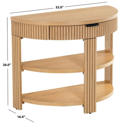 Shelbie Reeded Console Table