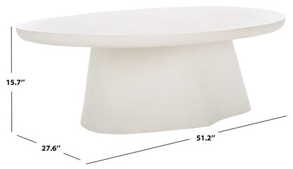 Jasbriella Concrete Coffee Table