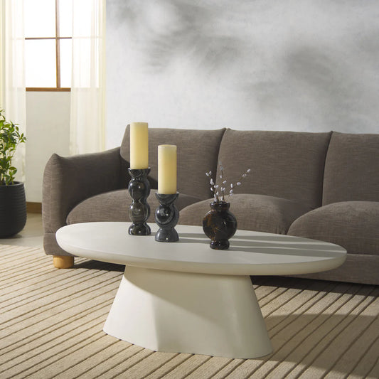 Jasbriella Concrete Coffee Table