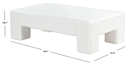 Branford Rectangle Concrete Coffee Table