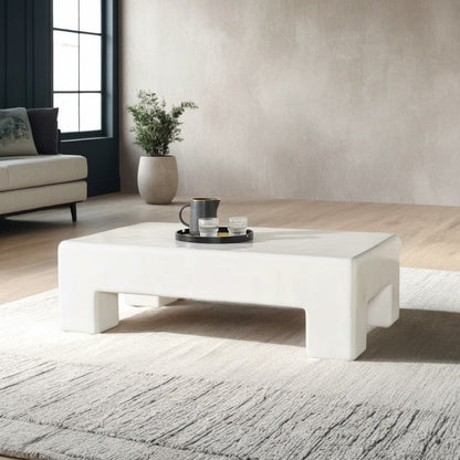 Branford Rectangle Concrete Coffee Table