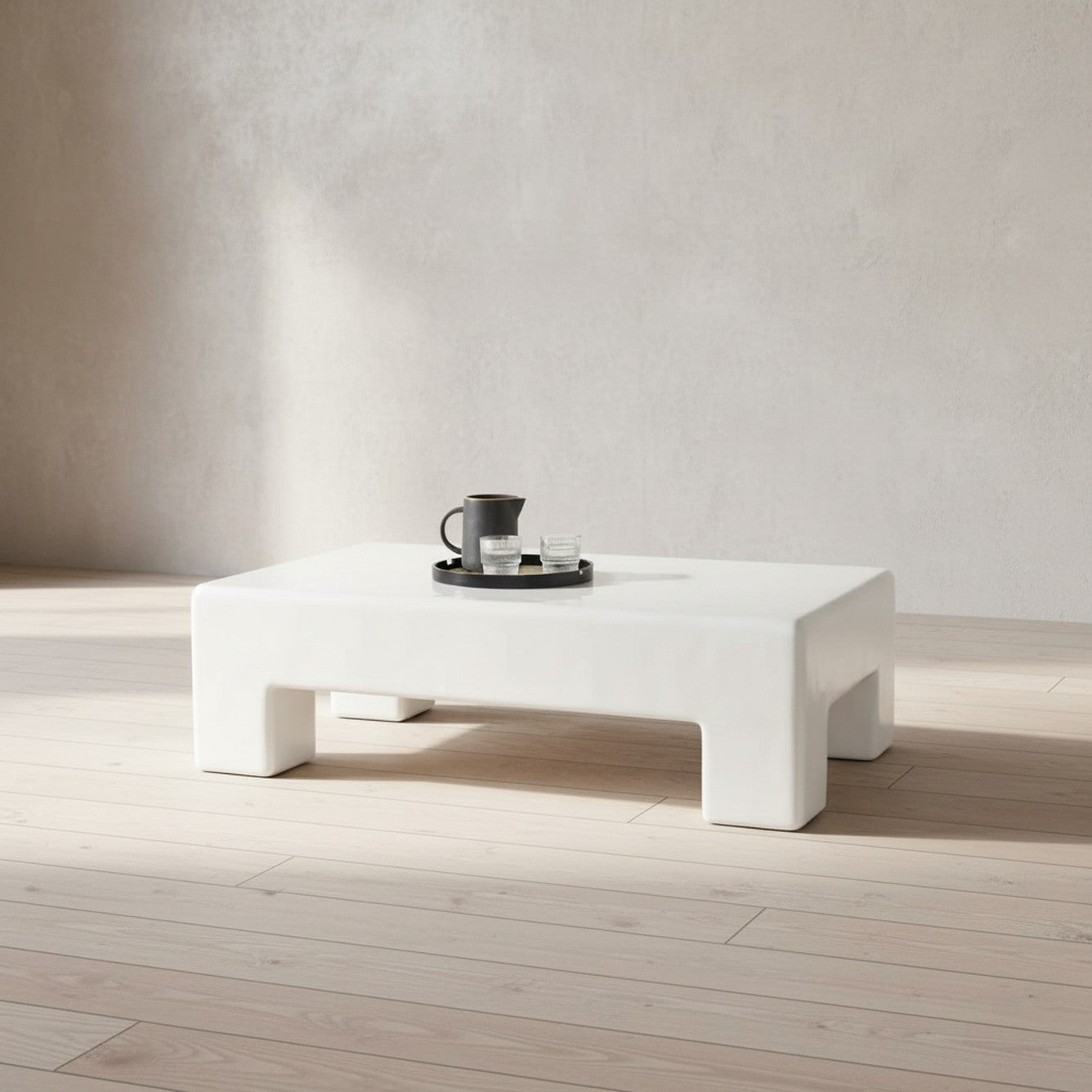 Branford Rectangle Concrete Coffee Table