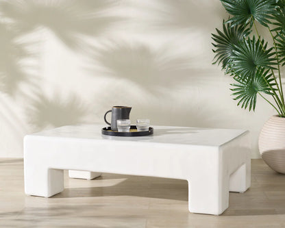 Branford Rectangle Concrete Coffee Table