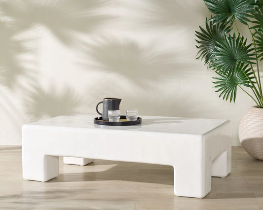 Branford Rectangle Concrete Coffee Table