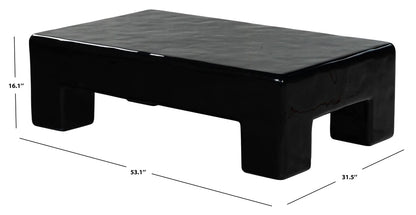 Branford Rectangle Concrete Coffee Table
