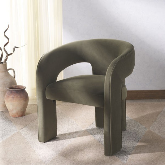 Catharia Velvet 3 Leg Dining Chair