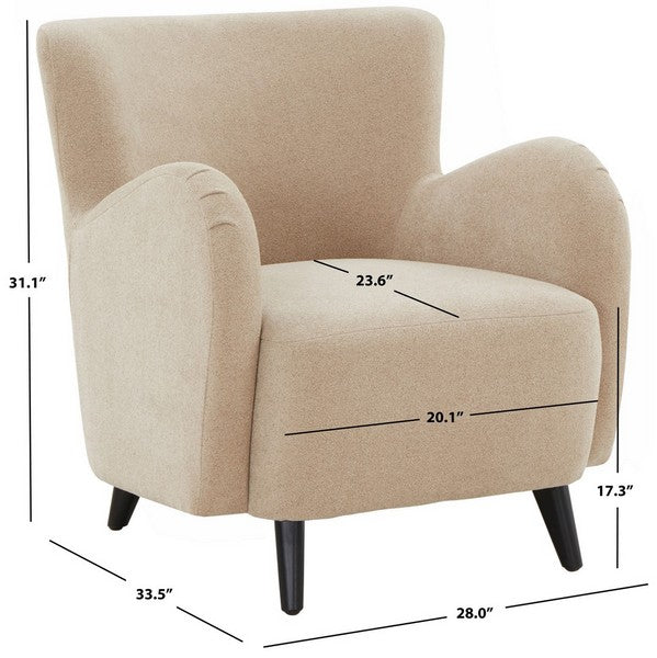Rayanne Boucle Modern Wingback Chair