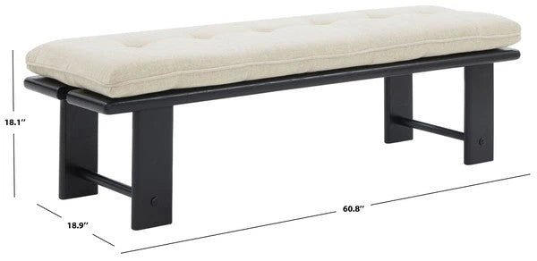 Bartolili Wood & Cushion Bench