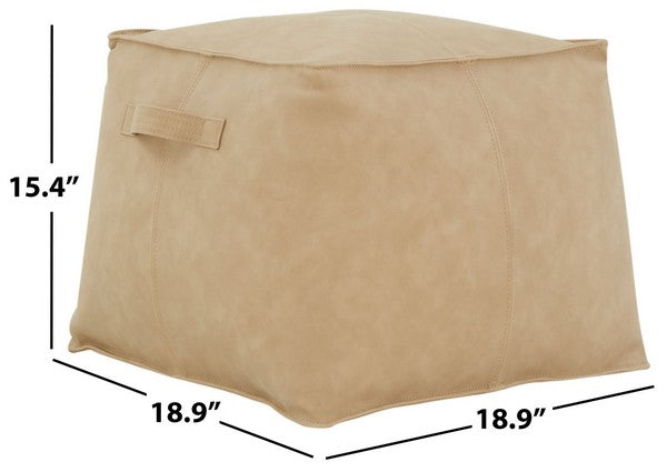 Pablo Vegan Leather Pouf