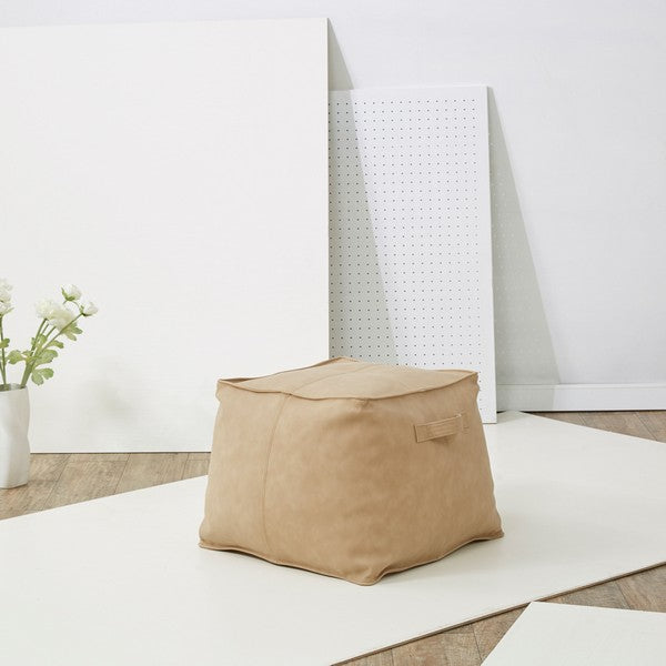 Pablo Vegan Leather Pouf