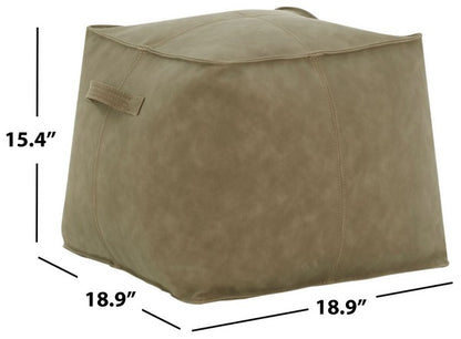 Pablo Vegan Leather Pouf