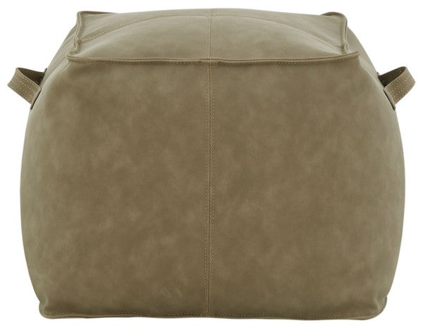 Pablo Vegan Leather Pouf