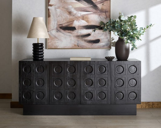 Osmund 4 Door Wood Sideboard