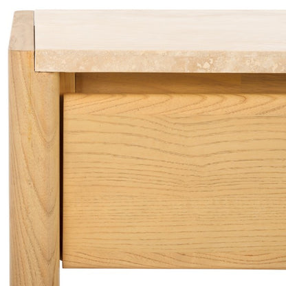 Bellarose Travertine Nightstand