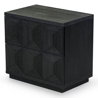 Deziree Wood 2 Drawer Nightstand