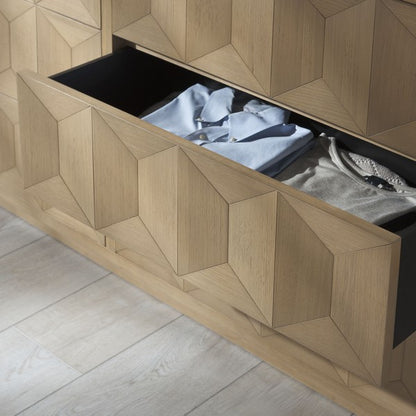 Deziree Wood 6 Drawer Dresser