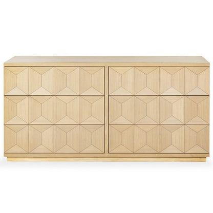 Deziree Wood 6 Drawer Dresser