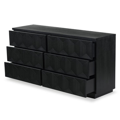 Deziree Wood 6 Drawer Dresser