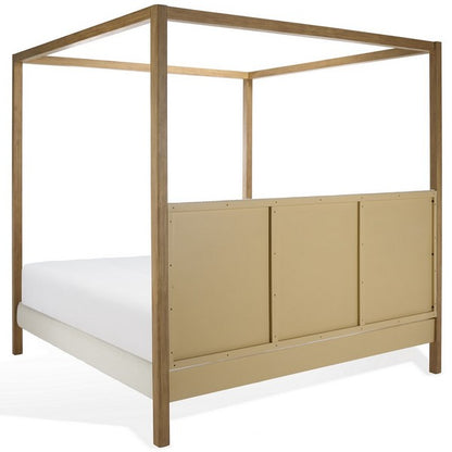 Graciella Boucle King Canopy Bed