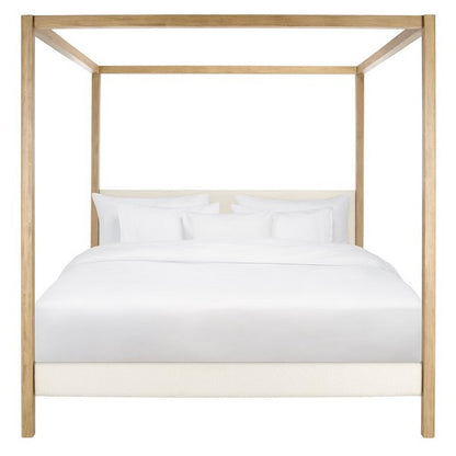 Graciella Boucle King Canopy Bed