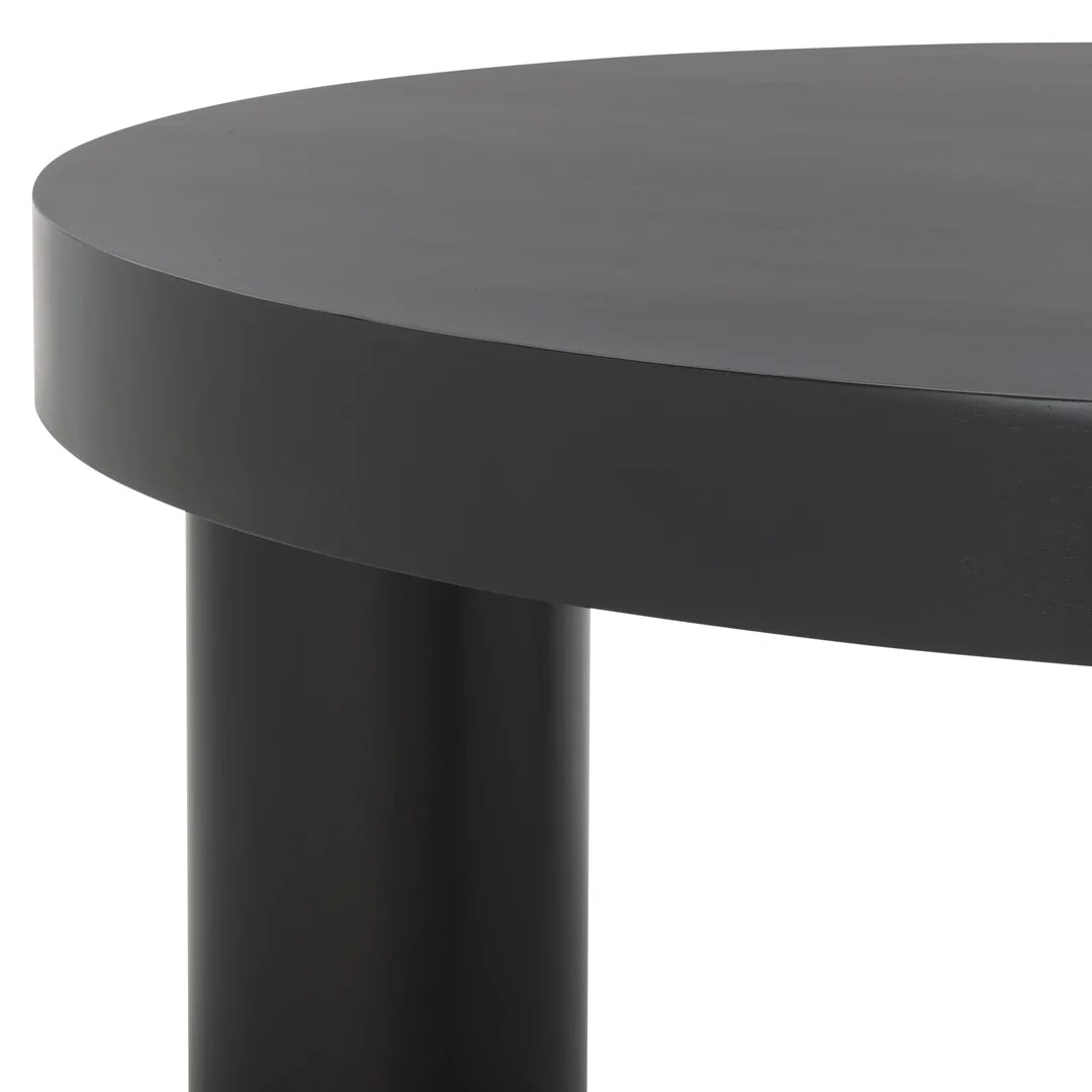 Bary Round 3 Leg Wood Coffee Table